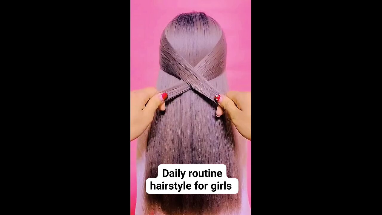 Daily routine hairstyle for girls