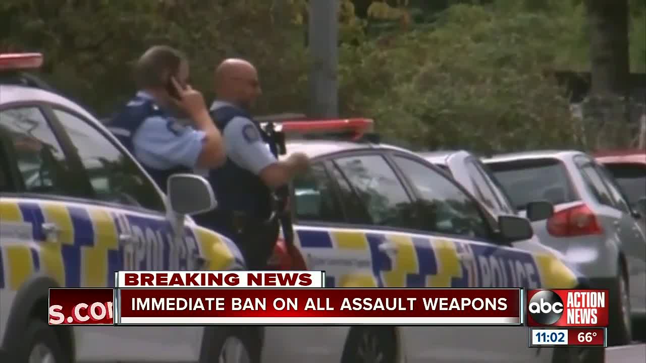 New Zealand bans all assault weapons immediately