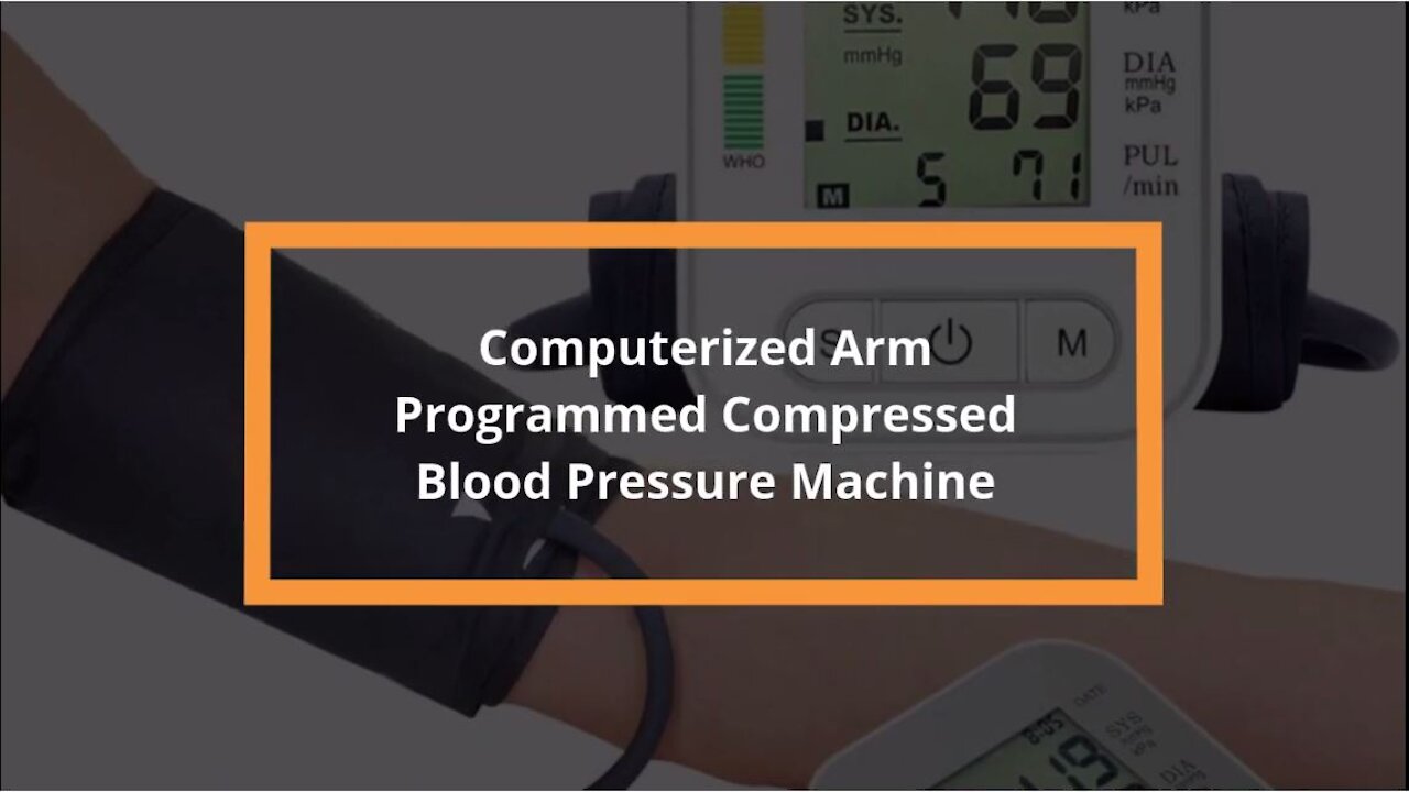 Computerized ArmCompressed Blood Pressure Machine #blood Pressure Machine #Heart Pacemaker