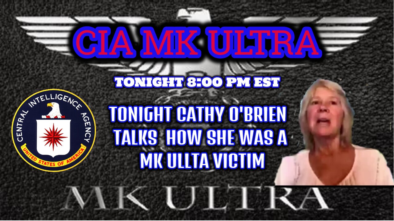 Cathy O'Brien MK-Ultra victim Tells Her Story 8:00 pm est