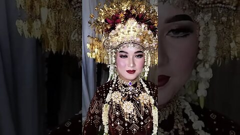 wow ! Pengantin Adat Palembang ini Cantik Sekali #shorts #short #shortvideo