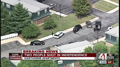 Police: 2 people shot; active shooter near Hawthorne Apartments in Independence