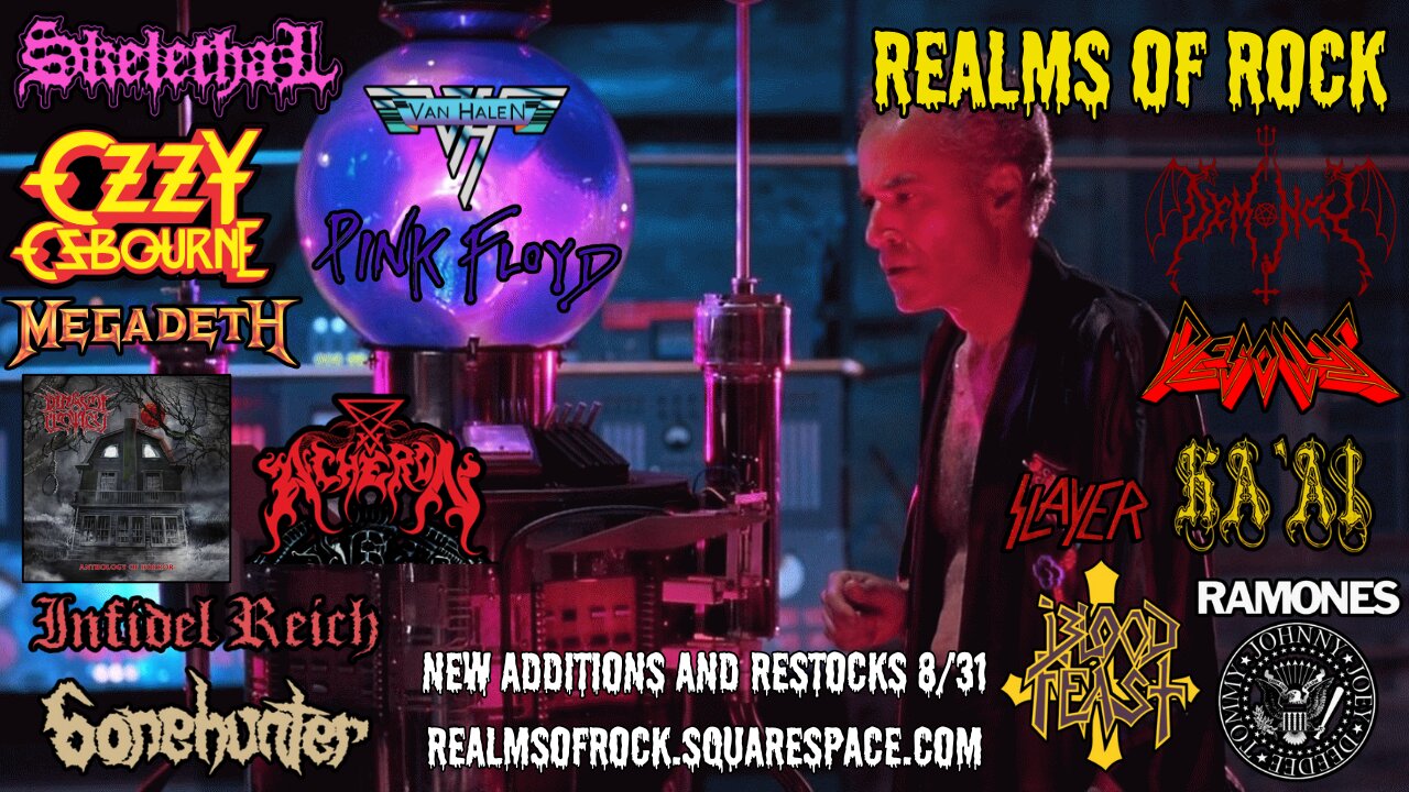 Realms Of Rock: Store Update 8/31/24: Ozzy, Van Halen, Slayer, Pink Floyd, Vincent Crowley, Demoncy