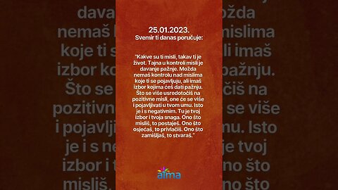 Poruka Svemira 25.01.2023. 💙