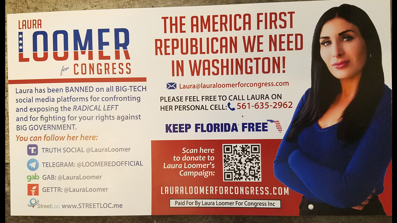 US FL Dist 11 Congressional Candidate Laura Loomer at Golden Triangle Republican Women's Club lunch