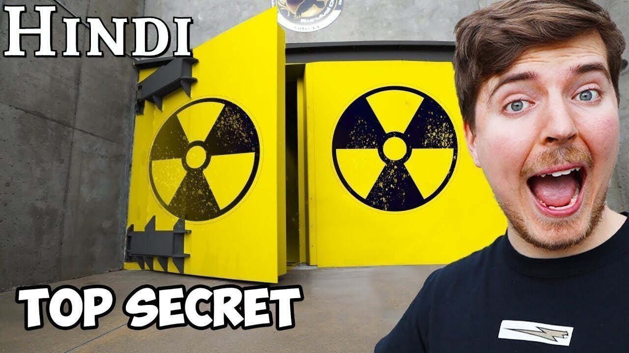 Maine Ek Doomsday Bunker Me 24 Ghante Bitaa|#Mrbeast #Mrbeast_hindi