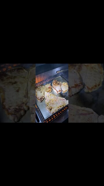 Cooking Steak after Laboring on Labor Day