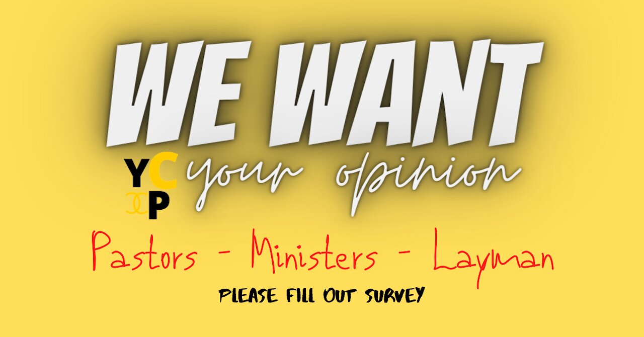 Your Church Promotions Survey | Pastors and Ministries Please Click Link Below