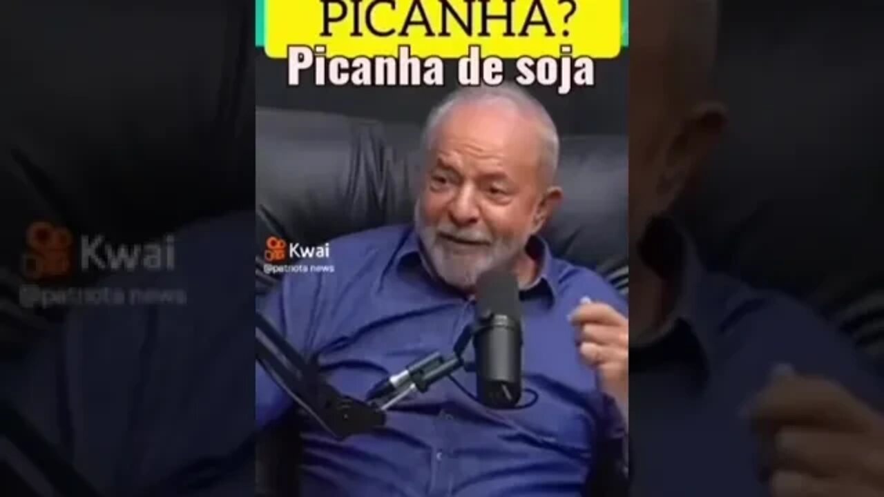 Agora sabemos porque o ESTELIONATÁRIO ELEITORAL do NÁINE chamou a BELA GIL.: PICANHA DE TOFU!