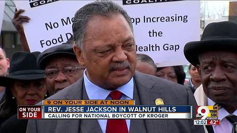 Jesse Jackson in Cincinnati to boycott Kroger