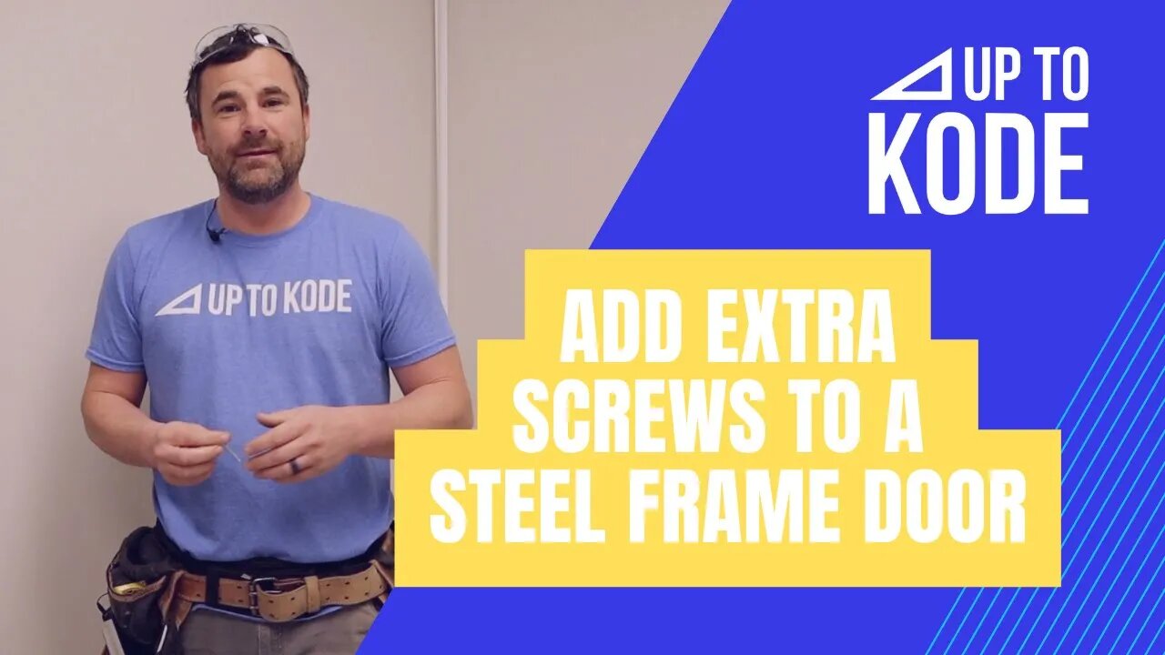 How To Add Extra Screws to a Steel Frame Door