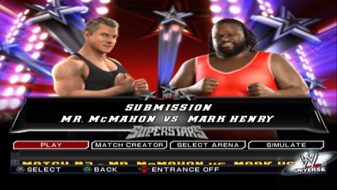 WWE SmackDown vs Raw 2011 Mr. McMahon vs Mark Henry