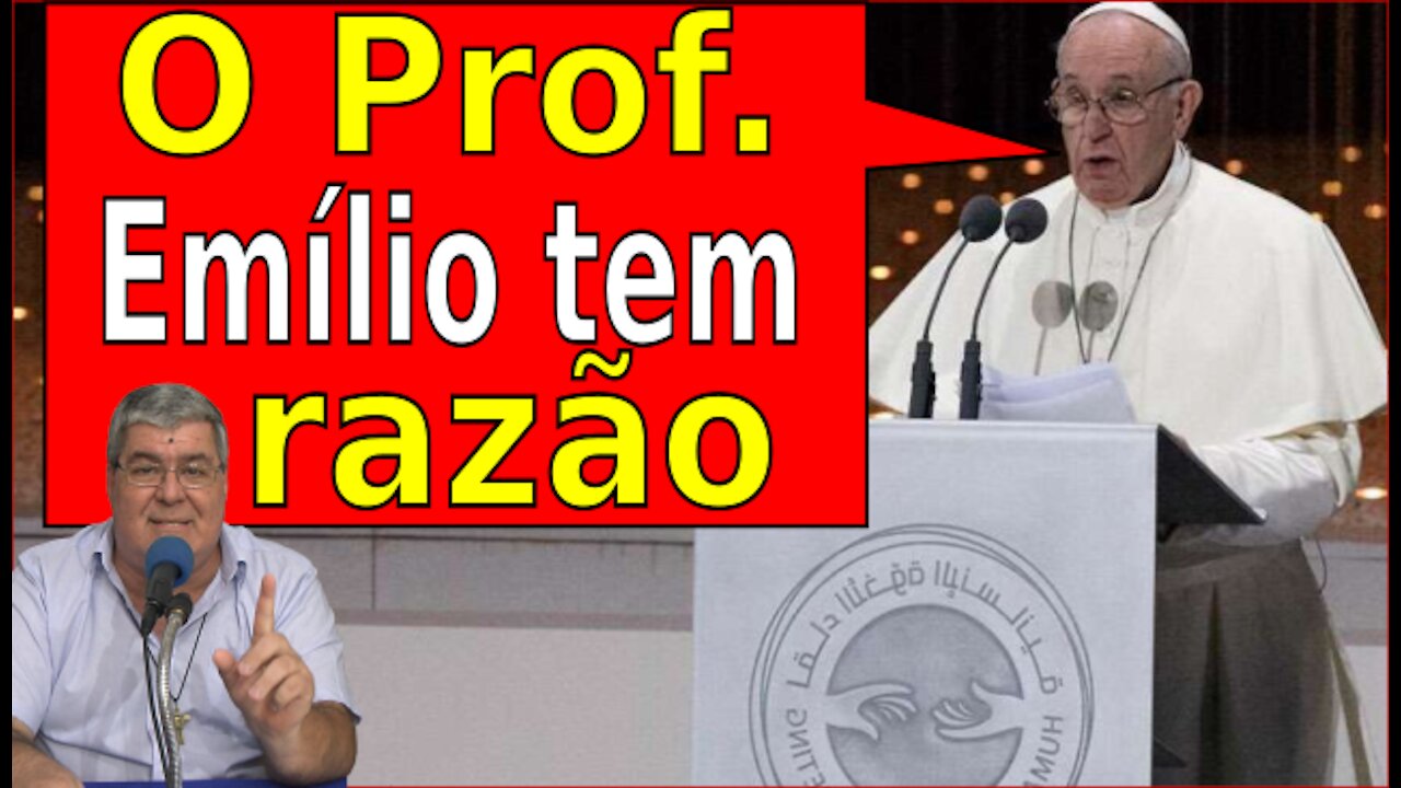 "PAPA" DÁ RAZÃO AO PROF EMÍLIO
