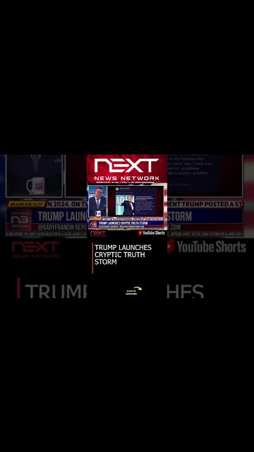 TRUMP LAUNCHES CRYPTIC TRUTH STORM #shorts