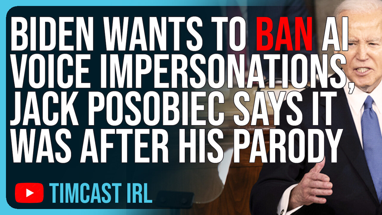 Biden Wants To BAN AI Voice Impersonations, Jack Posobiec Says It Was After HIS Parody Videos
