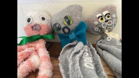No sew DIY ‘socktopuss’ (octopus made from socks) 🐙🧦
