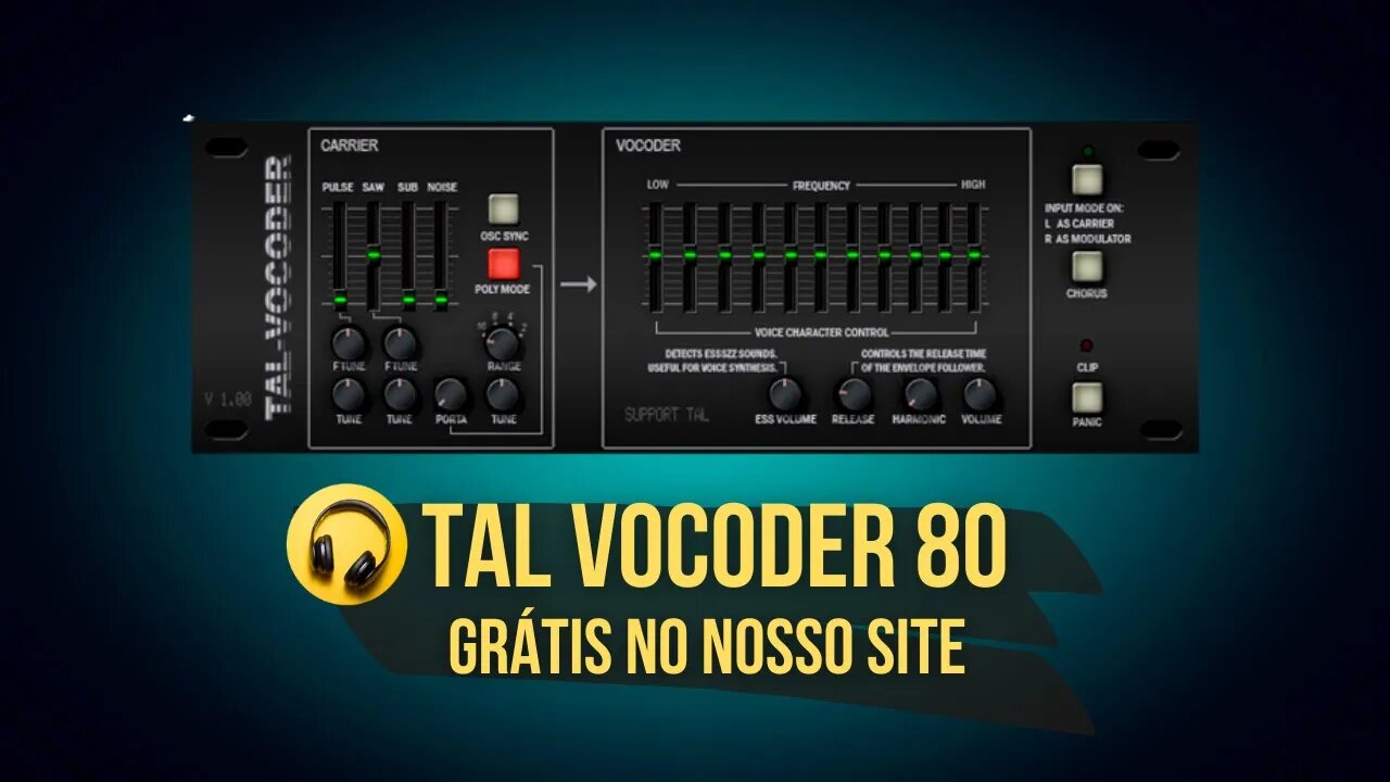 Vst Plugin Grátis Tal Vocoder 80 - Produção Musical