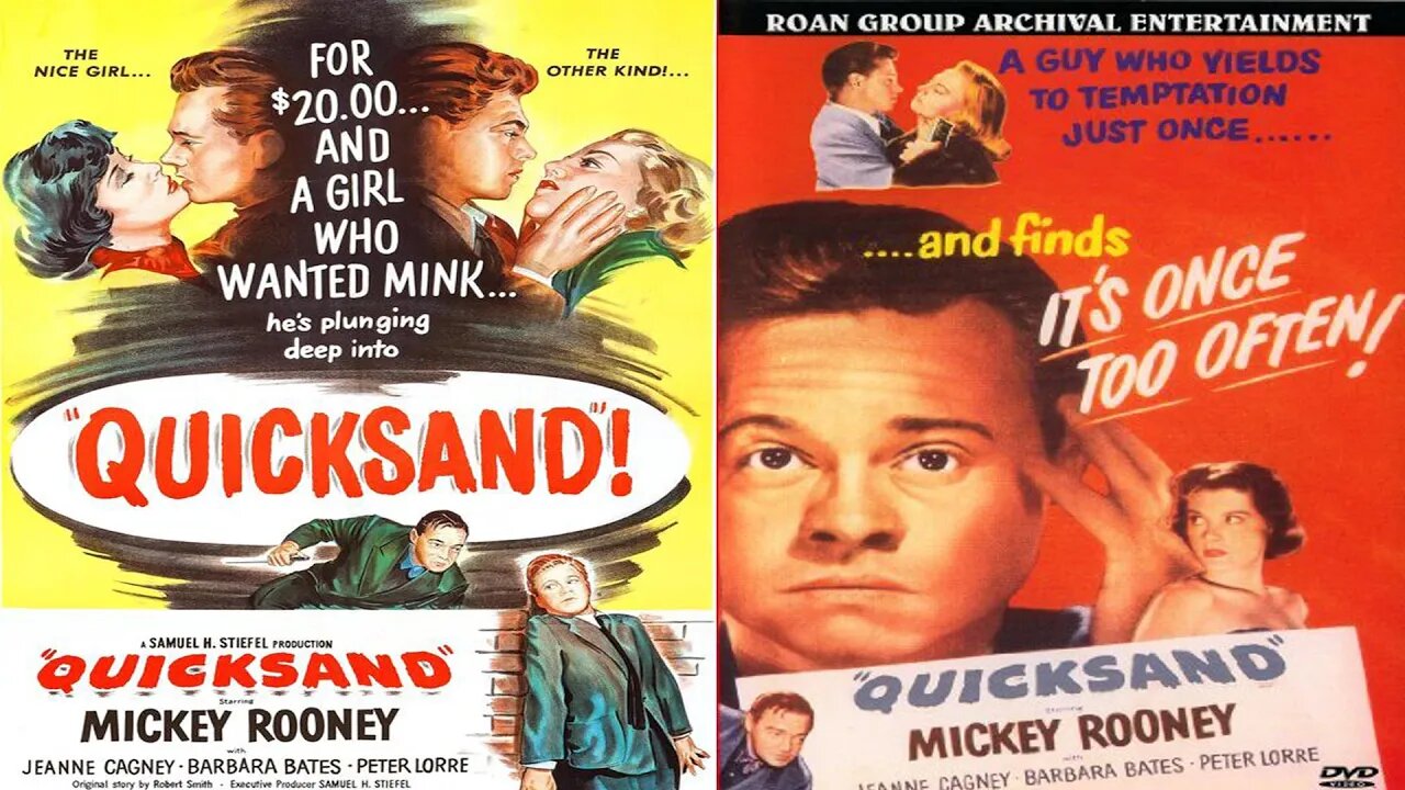 Quicksand Full HD movie 1950 Film Noir, Mickey Rooney, Peter Lorre, Jeanne Cagney, Barbara Bates