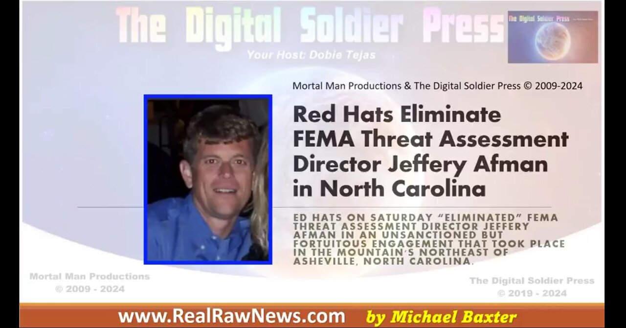 RED HATS ELIMINATE FEMA TAD JEFFREY AFMAN IN NORTH CAROLINA