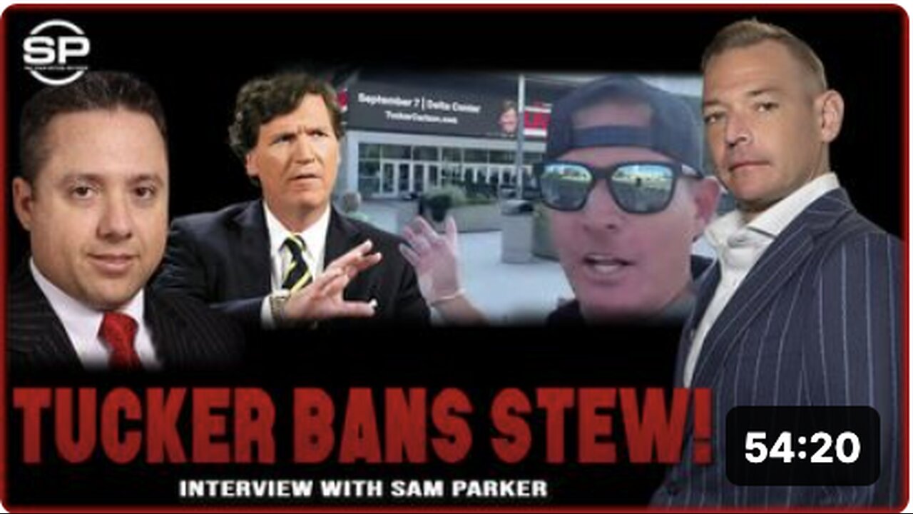 VIRAL Moment - Tucker Carlson BANS Stew from his Event! REACTION from Sam Parker