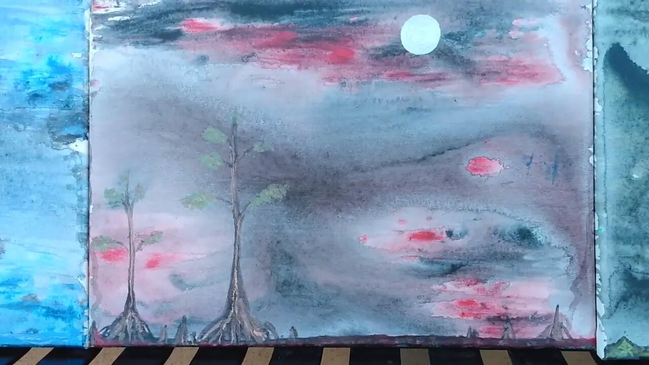 My latest paintings. Painted at same time (themed)