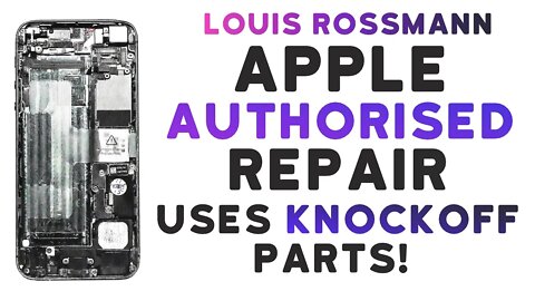 Authorized repair caught using knockoff screens in customers phones 🤣