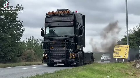 Good Bunch Of Truck Tiktok Video`s - Welsh Drone #trucks #scania #trucklife #trucking #trucker