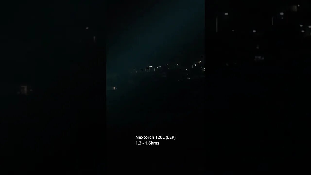 Nextorch T20L 1.6km flashlight beamshots!