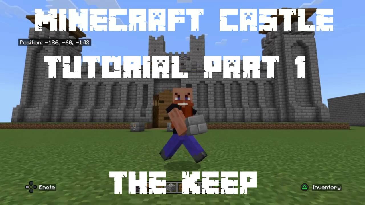 Build a Castle in Minecraft - Tutorial - Part 1/3 - Norman Keep (Bedrock Edition 1.21.22)