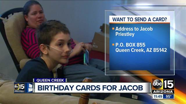 Birthday cards for Queen Creek teen with terminal illness