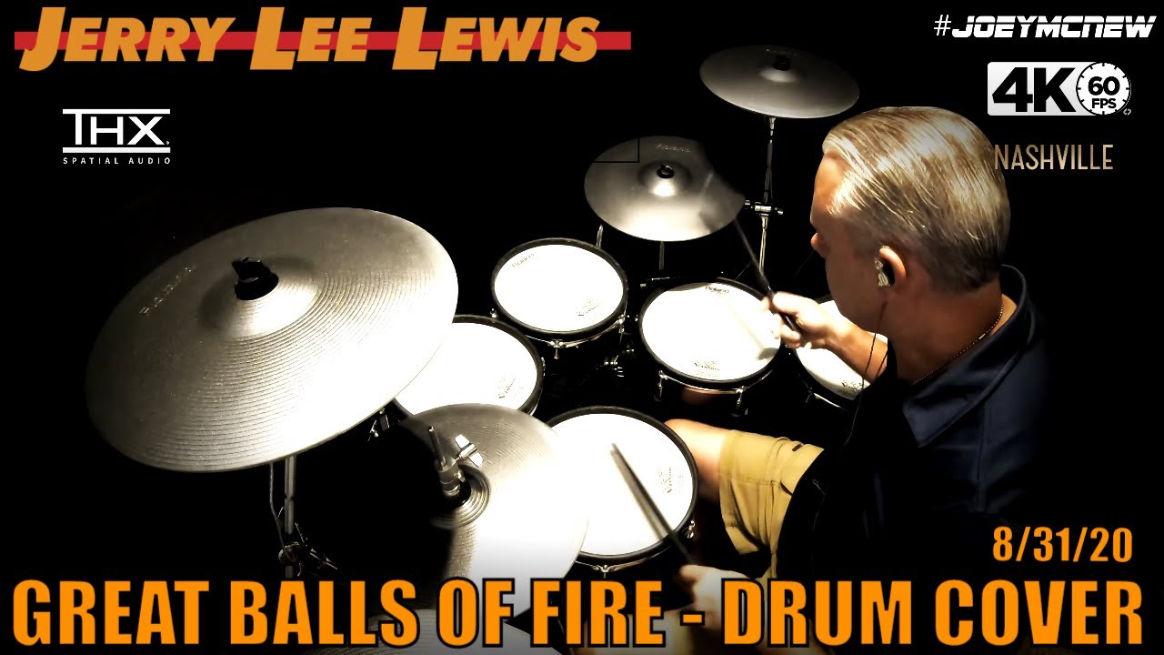 Jerry Lee Lewis - Great Balls Of Fire - Drum Cover (THX) 🔥🔥🔥