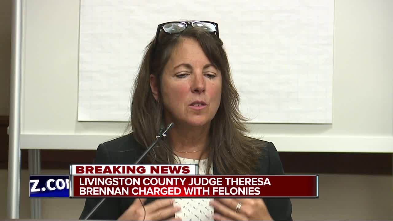 Livingston Co. Judge Theresa Brennan being charged with three felonies