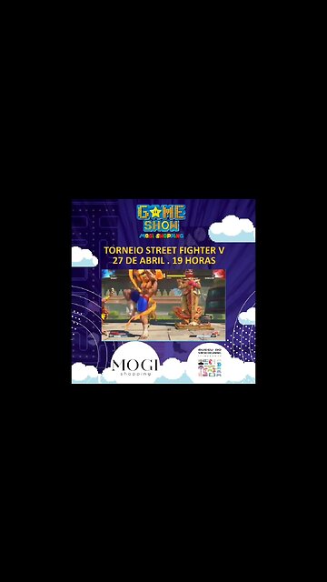 🕹🎮🥊 TORNEIO DE STREET FIGHTER V no PS4 do Museu do Videogame Itinerante, no Mogi Shopping.