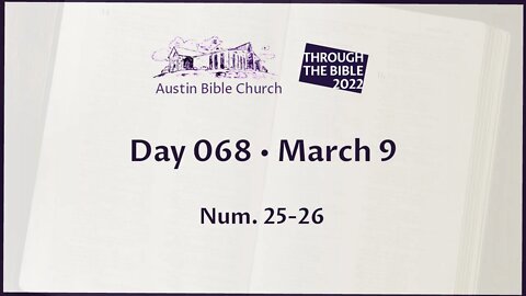 Through the Bible 2022 (Day 068)