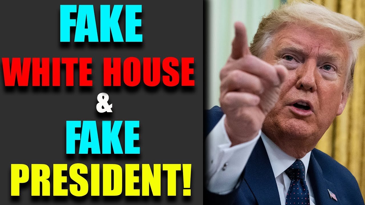 TRUMP UNMASKS FAKE WHITE HOUSE & FAKE PRESIDENT-TRUMP NEWS