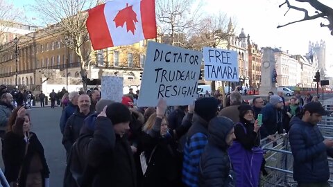 Trudeau isn't too popular in the UK. Had to go in the back door.