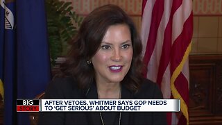 After vetoes, Whitmer says GOP needs to ‘get serious’ about budget