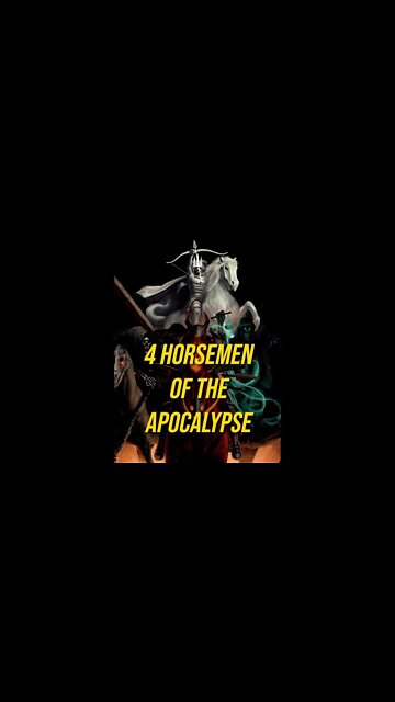 4 Horsemen of the Apocalypse EXPLAINED ⚠️🤔📖 #shorts