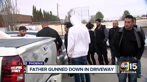 Phoenix family grieving after father gunned down in driveway