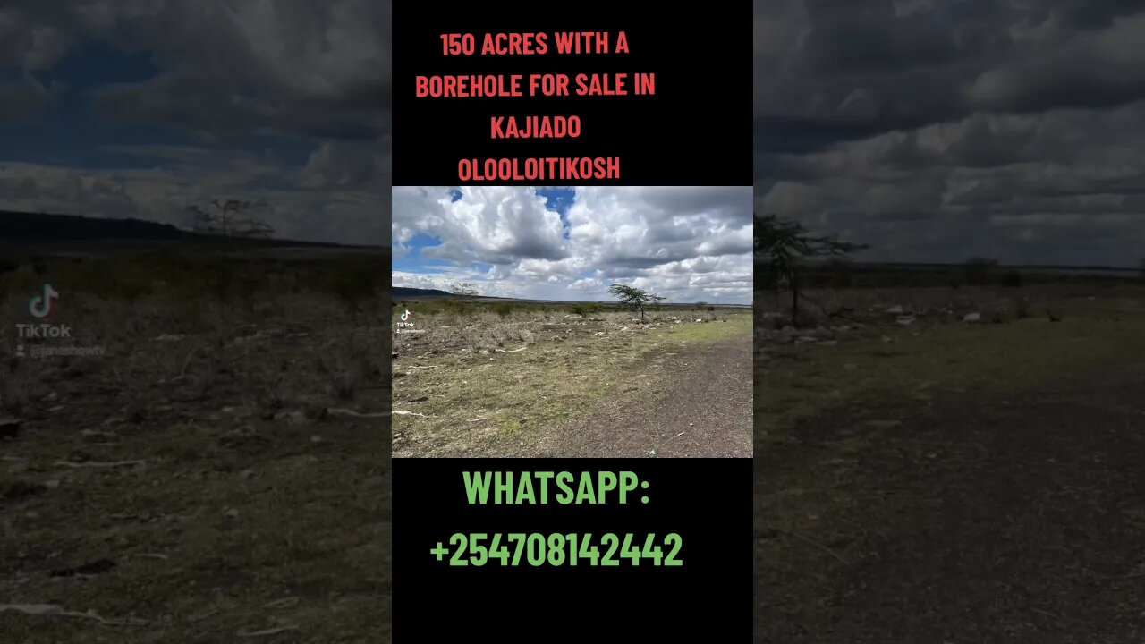 PRIME LAND FOR SALE ‼️150 ACRES WITH A HUGE BOREHOLE FOR SALE IN KAJIADO COUNTY, KIPETO