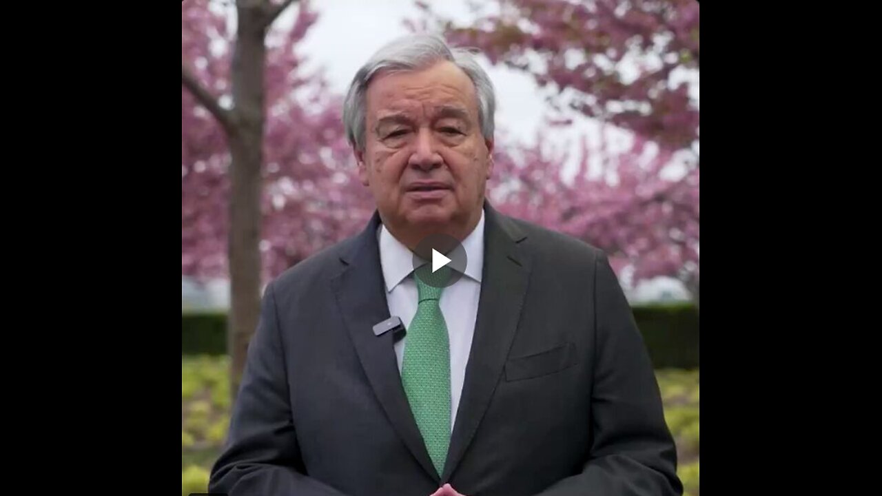 UN chief António Guterres: "We must stand for our planet. A planet threatened by climate change...