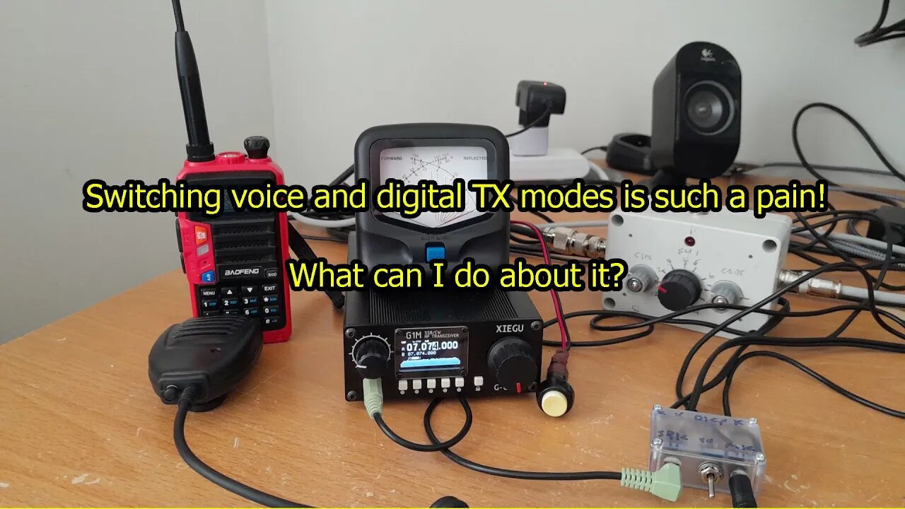 It's a pain to switch TX modes on my Ham Radio rig!