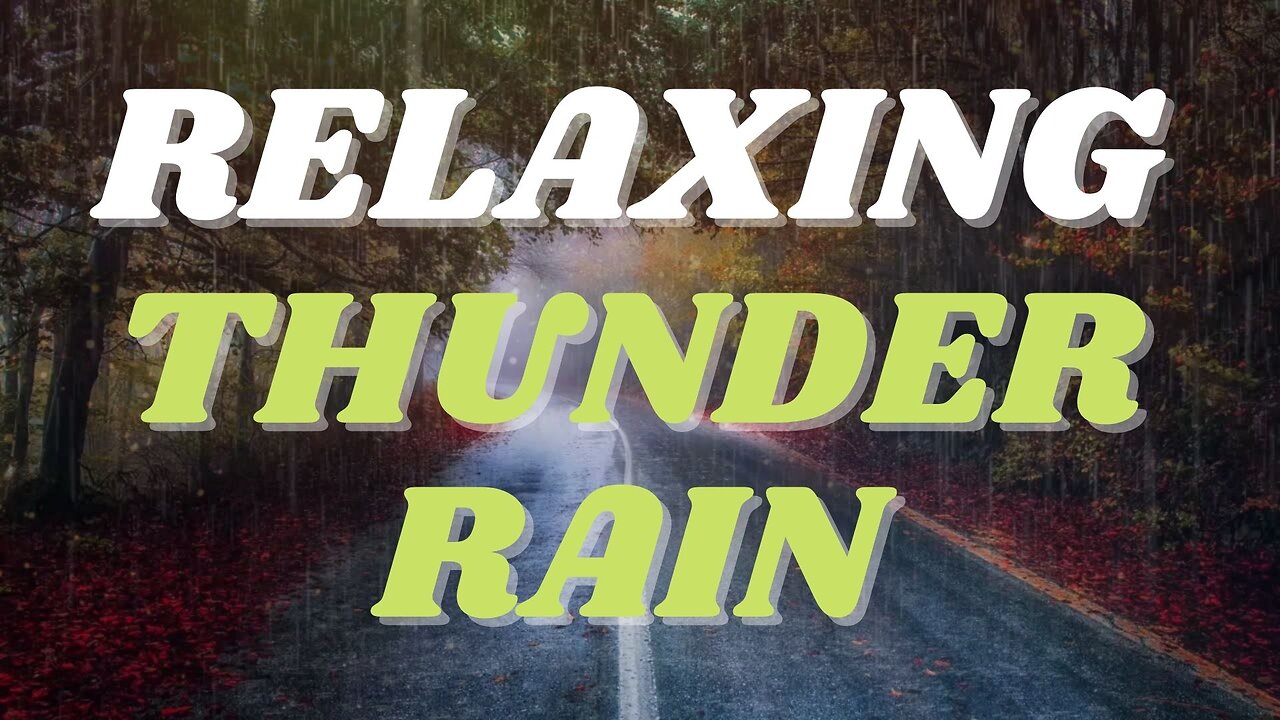 Thunder Rain Sounds for Good Night Sleeping | Relaxing Pinecone 1 hour