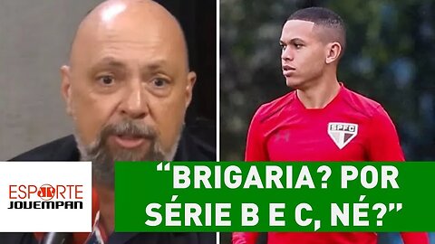 Narrador IRONIZA são-paulino: "BRIGARIA? Por Série B e C, né?"