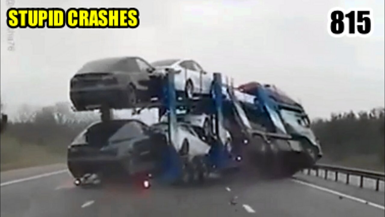 Stupid crashes 815 August 2023 car crash compilation