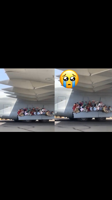 The fall people from the American plane in Afghanistan😢😢