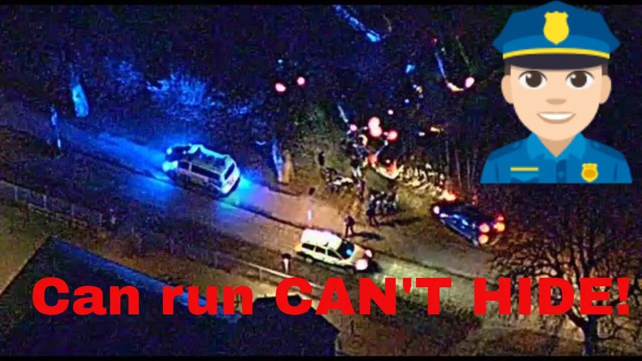 Busted by helicopter! Police Pursuit in Southern Sweden after Drive In Police surprise!