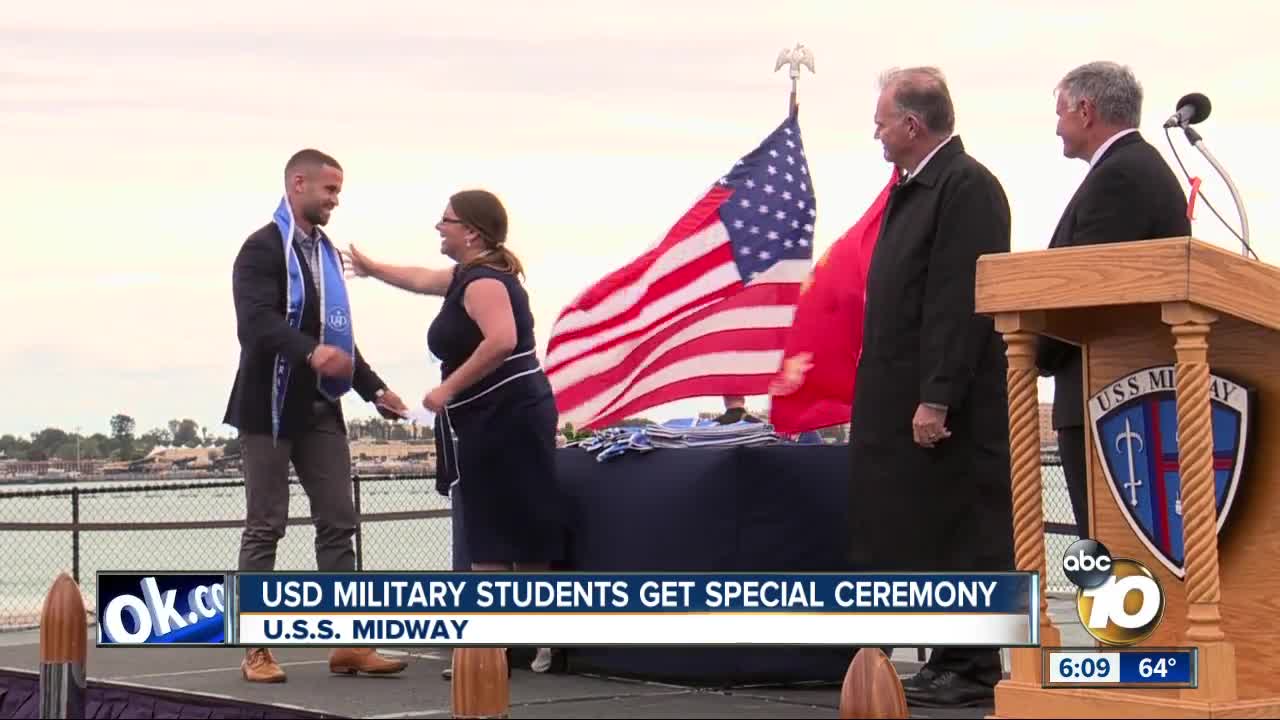 USD military students get special ceremony