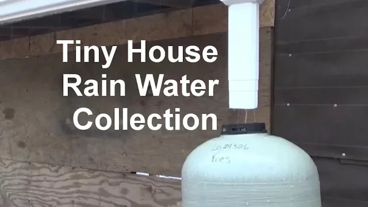 Rainy Day Collecting Free Tiny House Rain Water Supply