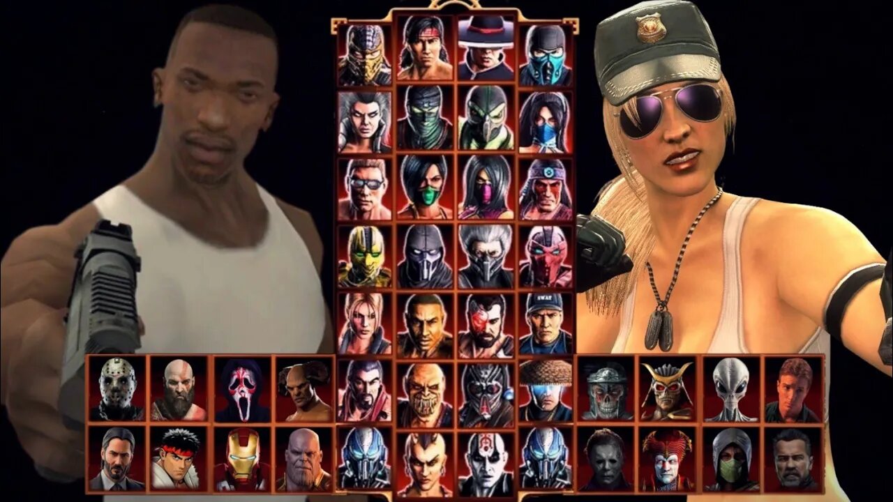 Mortal Kombat 9 - CJ Gta San Andreas - Expert Fight - Gameplay